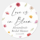 Liefde is in Bloom Vrijgezellenfeest Favoriet Ronde Sticker (Voorkant)
