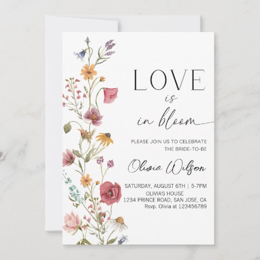 Liefde is in Bloom Vrijgezellenfeest-Floral Garden Kaart (Voorkant)