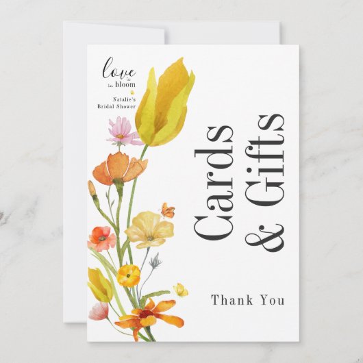 Liefde is in Bloom Vrijgezellenfeest Kaarten & Ges (Achterkant)