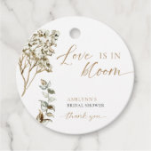 Liefde is in Bloom Vrijgezellenfeest Pampas Grass Bedankjes Labels (Voorkant)