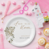 Liefde is in Bloom Vrijgezellenfeest Pampas Grass Papieren Bordje (Feest)