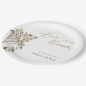 Liefde is in Bloom Vrijgezellenfeest Pampas Grass Papieren Bordje (Gekanteld)