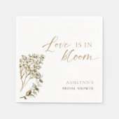 Liefde is in Bloom Vrijgezellenfeest Pampas Grass Servet (Voorkant)