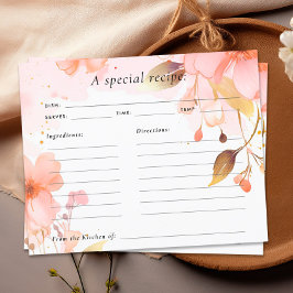 Liefde is in Bloom Vrijgezellenfeest Recept Kaart