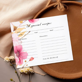 Liefde is in Bloom Vrijgezellenfeest Recept Kaart