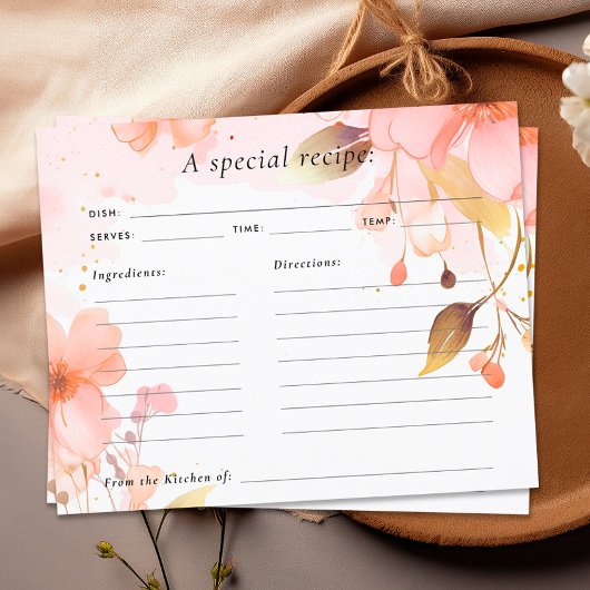 Liefde is in Bloom Vrijgezellenfeest Recept Kaart