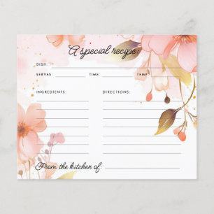 Liefde is in Bloom Vrijgezellenfeest Recept Kaart