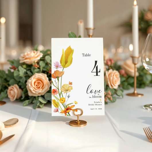 Liefde is in Bloom Vrijgezellenfeest Tafelnummer K