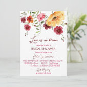 Liefde is in bloom-vrijgezellenfeest van gebotterd kaart (Staand voorkant)