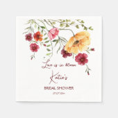 Liefde is in bloom-vrijgezellenfeest van gebotterd servet (Voorkant)