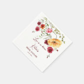 Liefde is in bloom-vrijgezellenfeest van gebotterd servet (Hoek)