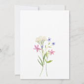 Liefde is in bloom vrijgezellenfeest wildbloemen kaart (Achterkant)