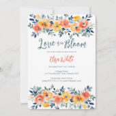 Liefde is in Bloom Waterverf Bloemen Vrijgezellenf Kaart (Voorkant)