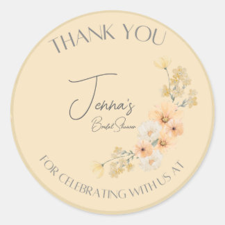 Liefde is in Bloom Wedding Shower stickers