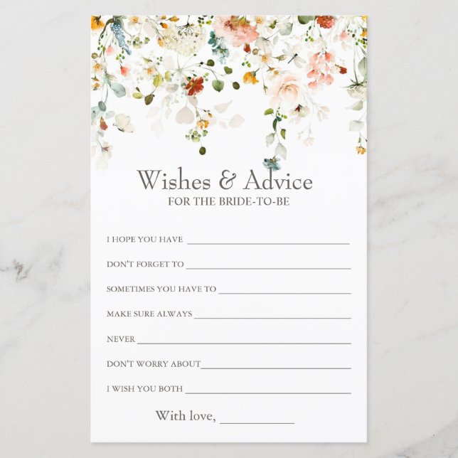 Liefde is in Bloom Wensen & Advies Douche Game (Voorkant)