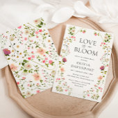 Liefde is in Bloom Whimsical Garden Vrijgezellenfe Kaart
