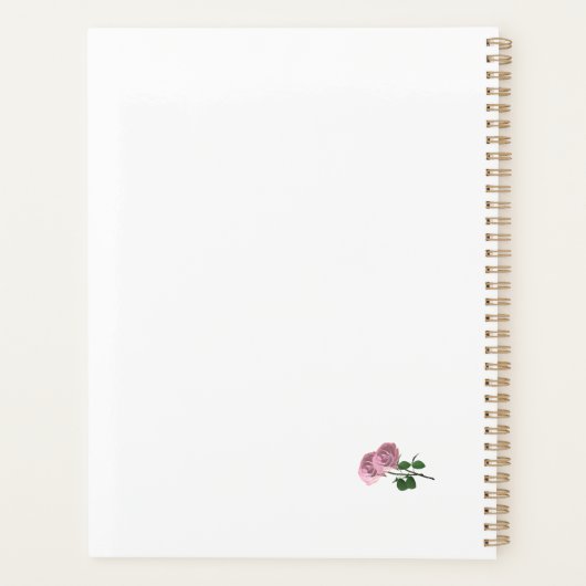 Liefde is in Bloom White Wedding Planner (Achterkant)