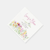 Liefde is in Bloom Wildflower Meadow Vrijgezellenf Servet (Hoek)