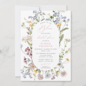 Liefde is in Bloom Wildflower Vrijgezellenfeest In Kaart (Voorkant)