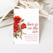 Liefde is in de Air Engagement Party Invite Kaart