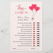 Liefde is in de Air Guess Who Shower spel