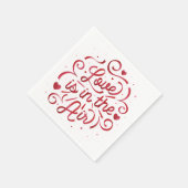 Liefde is in de Air Heart Party Papieren servetten (Hoek)