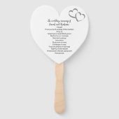 Liefde is in de Air Silver Heart Program Fan Handwaaier (Achterkant)