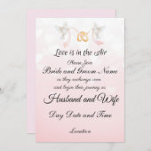 Liefde is in de Air Wedding Kaart (Voorkant / Achterkant)