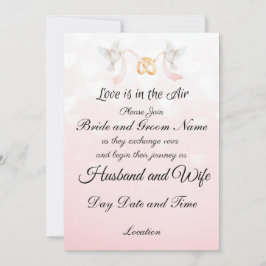 Liefde is in de Air Wedding Kaart