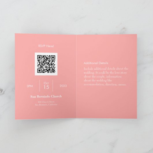 Liefde is in de boom minimalistische bruiloft (Binnen)