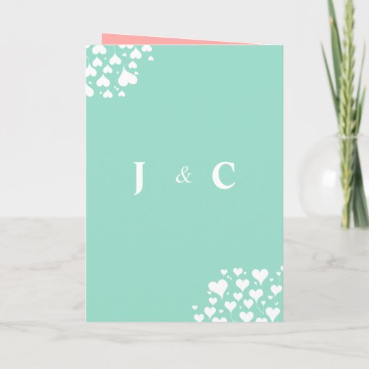 Liefde is in de boom minimalistische bruiloft (Achterkant)