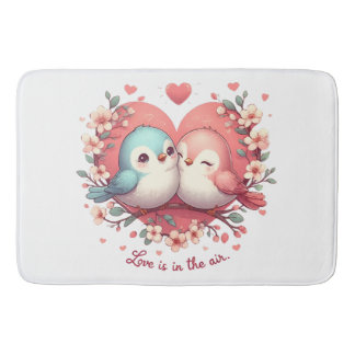 Liefde is in de lucht badmat