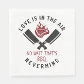 Liefde is in de lucht BBQ Servet (Voorkant)