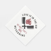 Liefde is in de lucht BBQ Servet (Hoek)