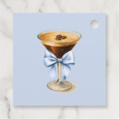 Liefde is in de lucht Blue Coquette Bow Bruidsmeis Bedankjes Labels (Achterkant)