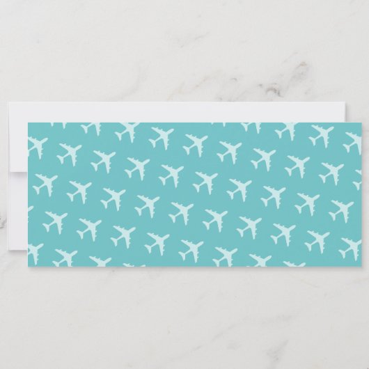 Liefde is in de lucht Boarding Pass Bruiloft Kaart (Achterkant)