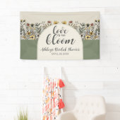 Liefde is in de lucht - Boho Bloemen Bruidsboeket Spandoek (Insitu)