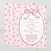 Liefde is in de lucht boog Vrijgezellenfeest Valen Kaart (Voorkant / Achterkant)