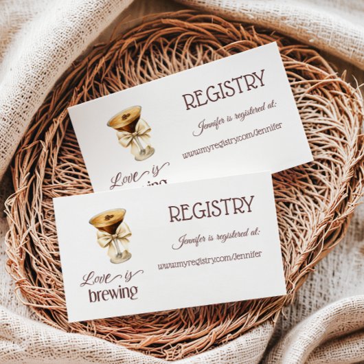 Liefde is in de lucht Bow Coffee Bruidsborrel Cade Informatiekaartje