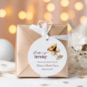 Liefde is in de lucht Bow Espresso Martini Bruidsb Bedankjes Labels