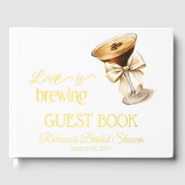 Liefde is in de lucht Bow Espresso Martini Bruidsb Gastenboek