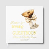 Liefde is in de lucht Bow Espresso Martini Bruidsb Gastenboek (Voorkant)