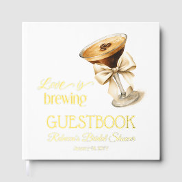 Liefde is in de lucht Bow Espresso Martini Bruidsf Gastenboek