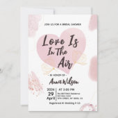 Liefde is in de lucht bruids douche uitnodigingen (Voorkant)