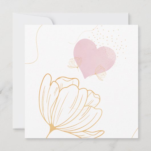 Liefde is in de lucht bruids douche uitnodigingen (Achterkant)