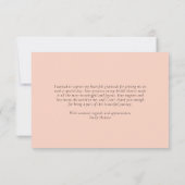 Liefde is in de Lucht Bruidsboeket Bruiloft Bedankkaart (Achterkant)