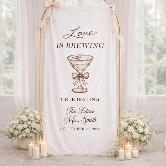 Liefde is in de lucht Bruidsfeest Banner, Bruidsfe Spandoek