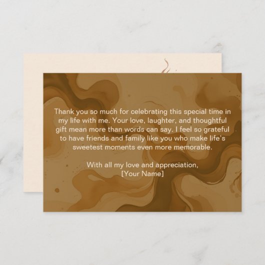 Liefde is in de lucht Bruidsfeest Dankkaart Bedankkaart (Voorkant / Achterkant)