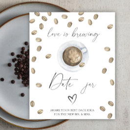 Liefde is in de lucht bruidsfeest Datum avond idee Poster