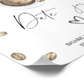 Liefde is in de lucht bruidsfeest Datum avond idee Poster (Hoek)